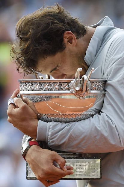 Rafa Nadal en Roland Garros de 2014, ganó a Djokovic por 3-6, 7-5, 6-2 y 6-4.