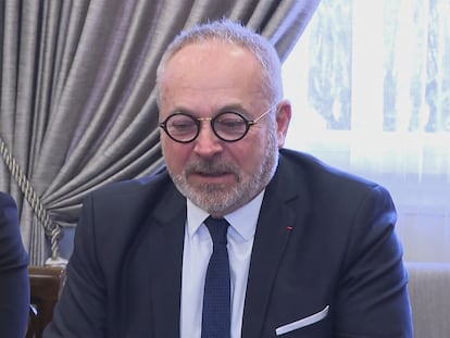 Joël Guerriau, en febrero de 2020 en Beirut (Líbano).