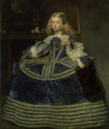 La infanta Margarita, en traje azul