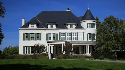 El Observatorio Naval de los Estados Unidos, residencia de los vicepresidentes de Estados Unidos, fotografiado el 28 de octubre de 2016 en Washington, DC.