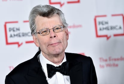 El escritor Stephen King, en una gala literaria en mayo de 2018 en Nueva York.