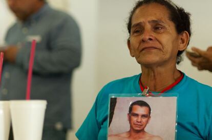 Coco, madre de un emigrante desparecido en México durante la caravana de madres. Más de 70.000 emigrantes han desaparecido en su tránsito por el territorio mexicano desde 2006 cuando trataban de llegar a Estados Unidos.