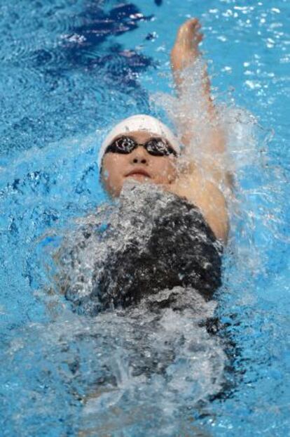 Ye Shiwen, en la final de los 400m estilos.