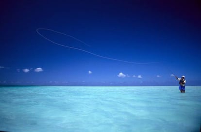 La pesca es uno de los atractivos para el turista en la isla de Christmas, perteneciente a la República de Kiribati.
