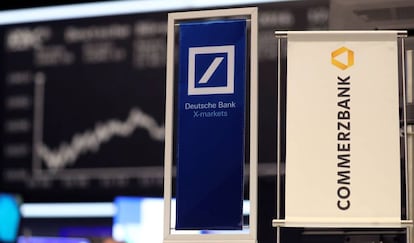 Logotipos de Deutsche Bank y Commerzbank.