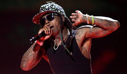 Lil Wayne, en un concierto hace dos a&ntilde;os en Las Vegas.