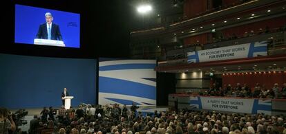 Philip Hammond, en la conferencia del Partido Conservador, la semana pasada.