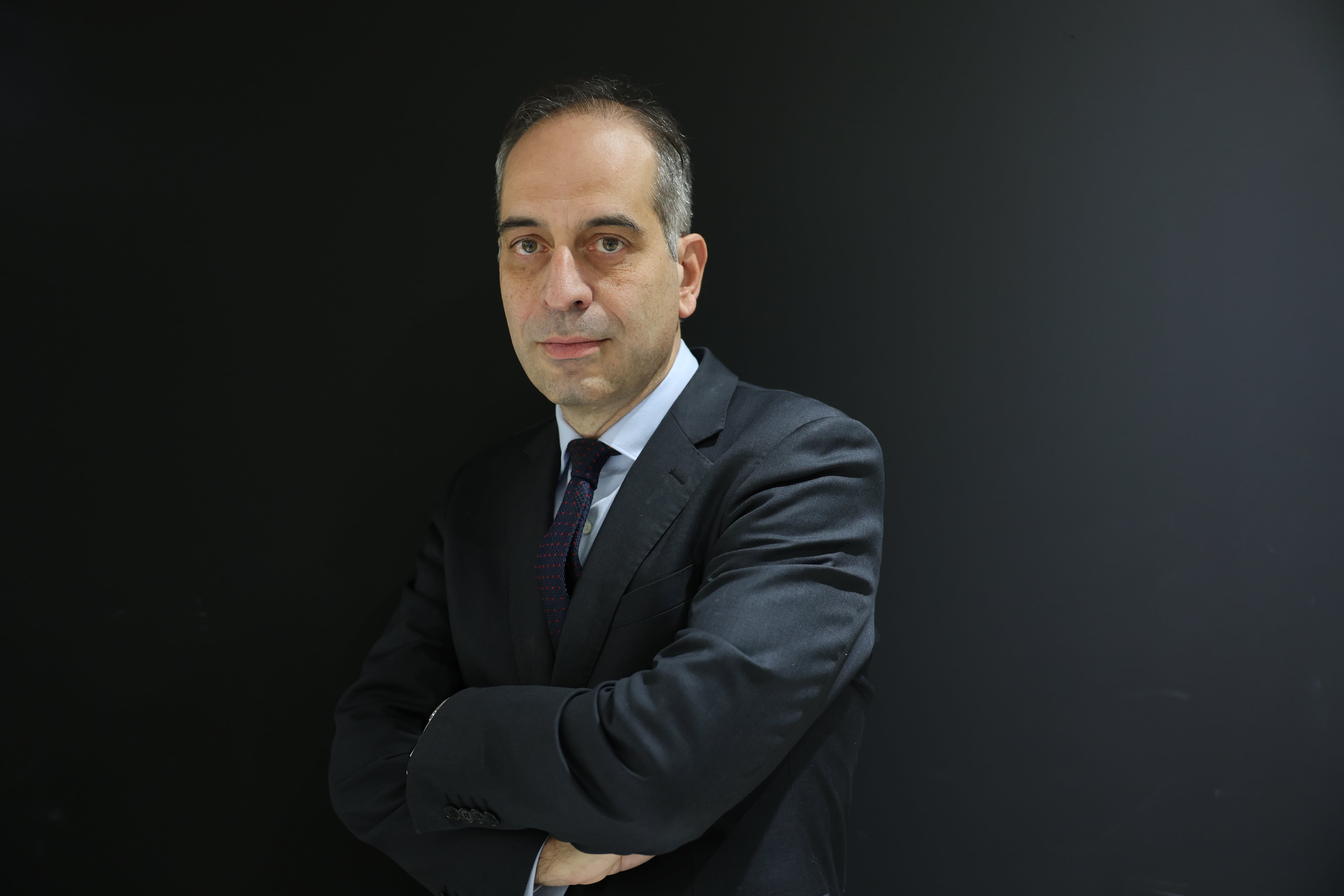 El comisionado especial para la Reconstrucción de la isla de La Palma, Héctor Izquierdo, en la redacción de EL PAÍS el día 17. 