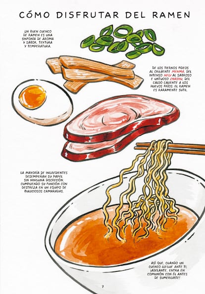 Interior del cómic ¡Ramen! (Libros Cúpula).