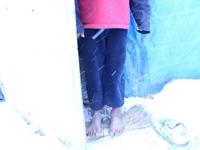 La nieve no es divertida para los niños de Siria