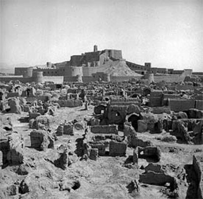 Imagen de la ciudadela de Bam, en 1978.