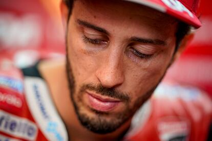 Andrea Dovizioso, en el circuito Ricardo Tormo de Cheste, la semana pasada.