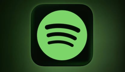 Logo de Spotify con sombra