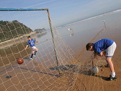 Campeonato de fútbol playa en Zarautz