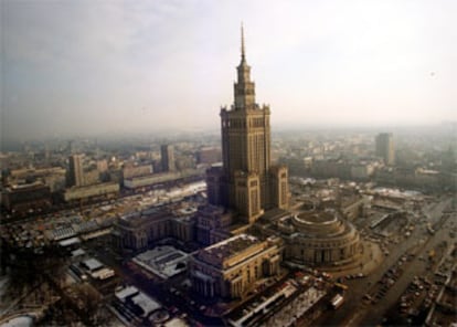 Una panorámica de Varsovia desde un céntrico hotel.