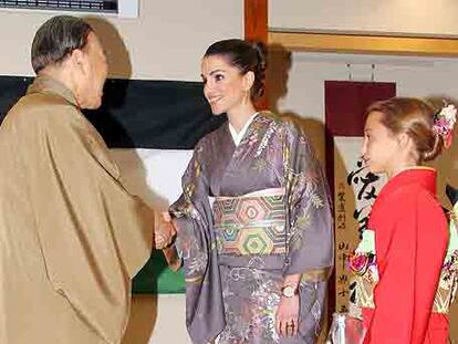 La reina Rania de Jordania y la princesa Iman