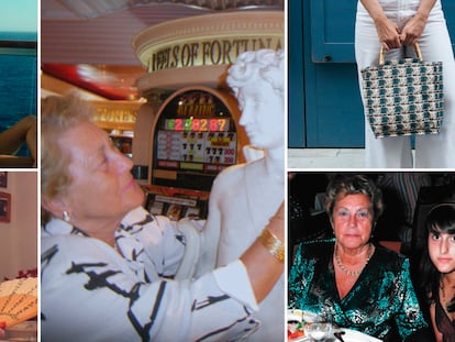 Fotografías vistas en 'Millions (and millions) of memories', Guadalupe Fiñana (abuela de dragones) y bolso de Zubi inspirados en las sillas de rafia de su antecesora.