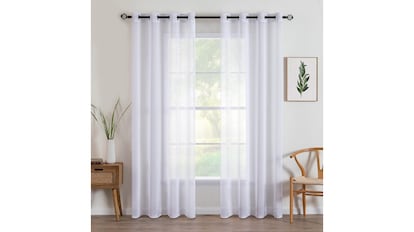 mejores ofertas amazon en cortinas para el salón disponibles en varios colores.