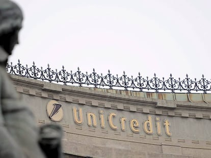 En la imagen, logo de la compañia de crédito europea Unicredit.