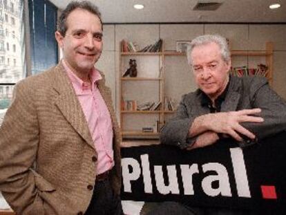 Luis Fernández, a la izquierda, junto a José Antonio Sainz de Vicuña.