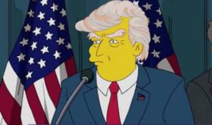 La serie de animación americana "Los Simpson" ya predijeron que el magnate norteamericano llegaría a la presidencia de los Estados Unidos.