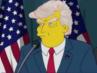 La serie de animación americana "Los Simpson" ya predijeron que el magnate norteamericano llegaría a la presidencia de los Estados Unidos.