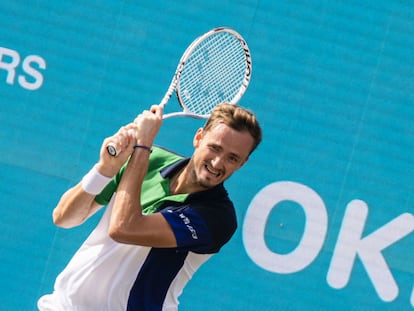 El tenista ruso Daniil Medvedev, durante un torneo en Mallorca (España), en junio de 2022.
