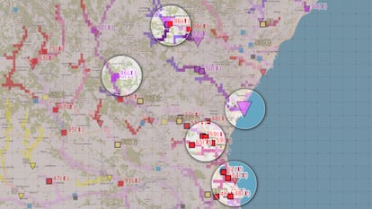 Puntos mapa de EFAS