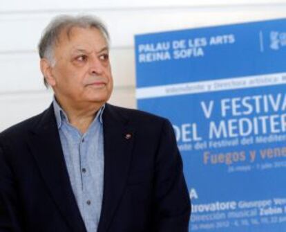 El director de orquesta Zubin Mehta, en la presentación el Festival del Mediterrani.
