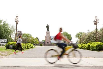 Ecobici municipal en Buenos Aires.