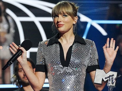 Taylor Swift, la semana pasada en Düsseldorf (Alemania) en la gala de los MTV Europe Music Awards.