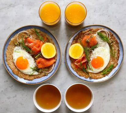 Tortitas de avena.