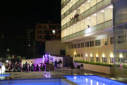 Un dels hotels de Salou on s'allotgen els estudiants.