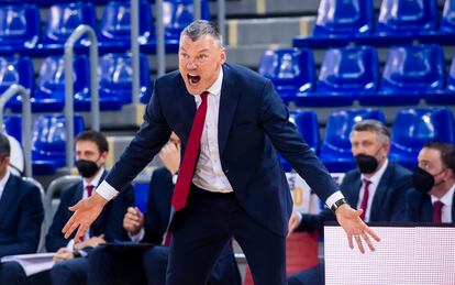 Jasikevicius, durante el clásico de este domingo en el Palau