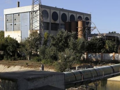 Sede de Emarsa, la depuradora de Valencia saqueada.