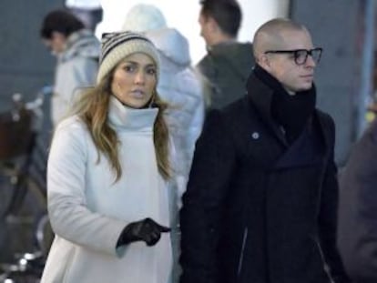 Jennifer Lopez, con su novio Casper.