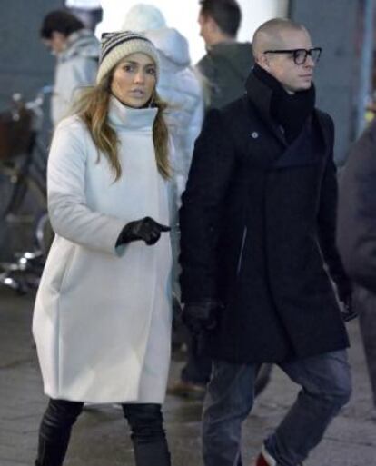 Jennifer Lopez, con su novio Casper.