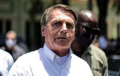 El presidente de Brasil, Jair Bolsonaro, en Río de Janeiro.