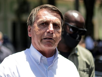 El presidente de Brasil, Jair Bolsonaro, en Río de Janeiro.