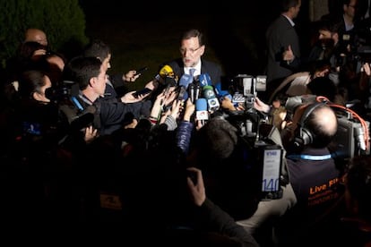 Mariano Rajoy ahir a Orihuela (Alacant).