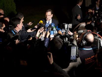 Mariano Rajoy ahir a Orihuela (Alacant).