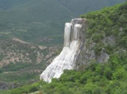 Hierve el Agua en Oaxaca, México.