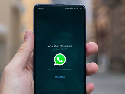 WhatsApp en móvil Android.