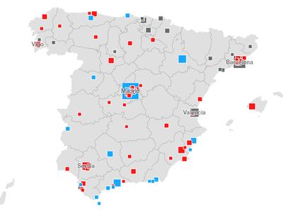 El poder del PSOE en juego en 2023: nueve comunidades y 58 grandes ciudades