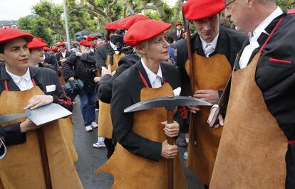 Alrededor de 1.500 personas han integrado las 11 compañías mixtas durante el desfile de armas.