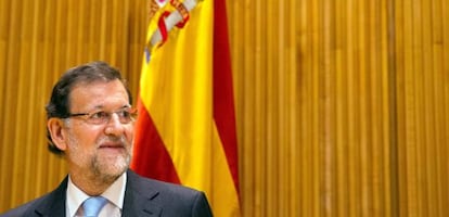El presidente del Gobierno, Mariano Rajoy, este martes.