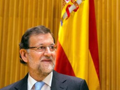 El presidente del Gobierno, Mariano Rajoy, este martes.