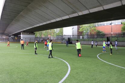 Entrenamiento en las instalaciones de la Academia Westminster, en Londres