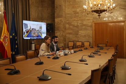 Reunión este lunes por videoconferencia de la vicepresidenta tercera, Sara Aagesen, y el secretario de Estado de Energía, Joan Groizard, con la ministra lusa de Medio Ambiente y Energía, Maria da Graça Carvalho. 