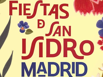 Detalle del cartel oficial de las fiestas de San Isidro 2019 en Madrid. |